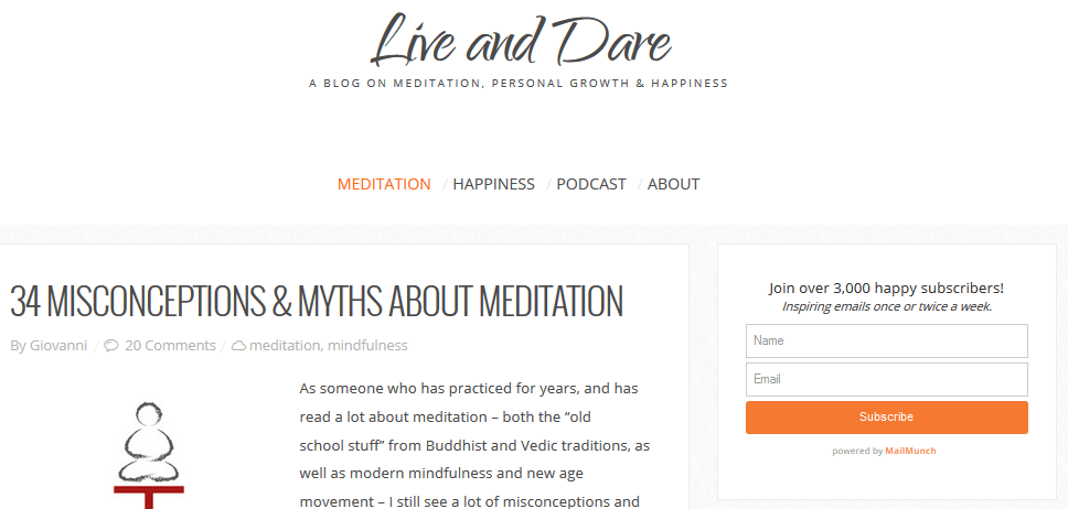 Blog - Live And Dare Homepage