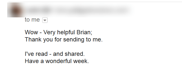 Blog - Outreach Email Response